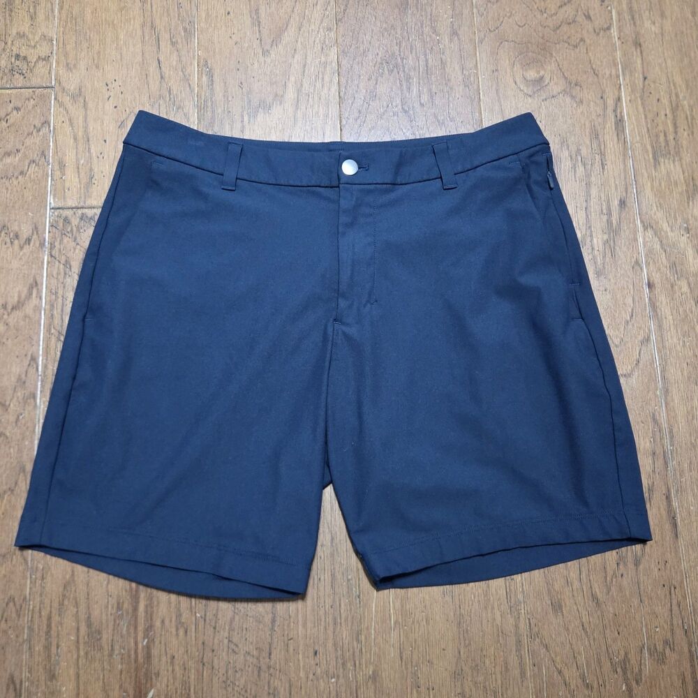 Lululemon ABC Commission Shorts Mens 32 Navy Warpstream Golf 7” Chino LM7B95S